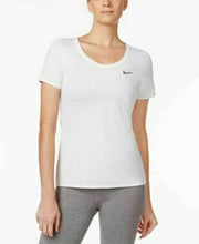 Nike Women's Dry fit Training Logo Top White 903112 100