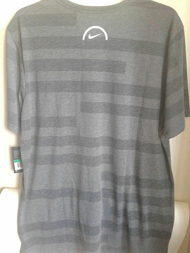 NIKE DRY BASKETBALL GRAPHIC DARK GREY/WHITE T SHIRT 883343-071