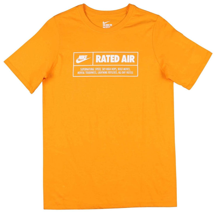 Nike Big Boys'  Rated Air Sport Casual T-Shirt-Hyper Orange