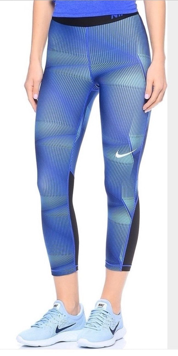 Nike Womens Pro Cool Pyramid Training Printed Compression Capri Tight Pant SZ XS