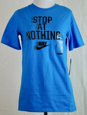 Nike Boys Stop At Nothing Short Sleeve Tee Shirt Blue Multiple Sizes
