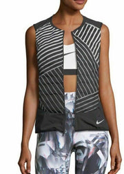 Nike Womens Aeroloft Flash Packable Down Running Vest Black/Reflective New