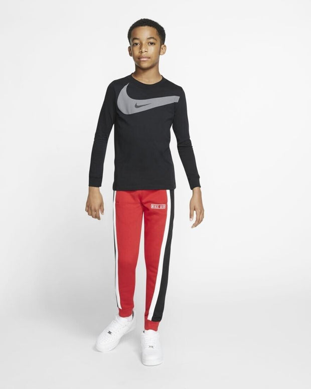 Trousers Nike Sportwear BV3598-657 Junior Pant Red-Black/White Boy Fashion