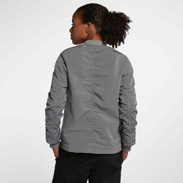 Nike Women's Shield Golf Bomber Jacket (Grey) Medium New 930153 036