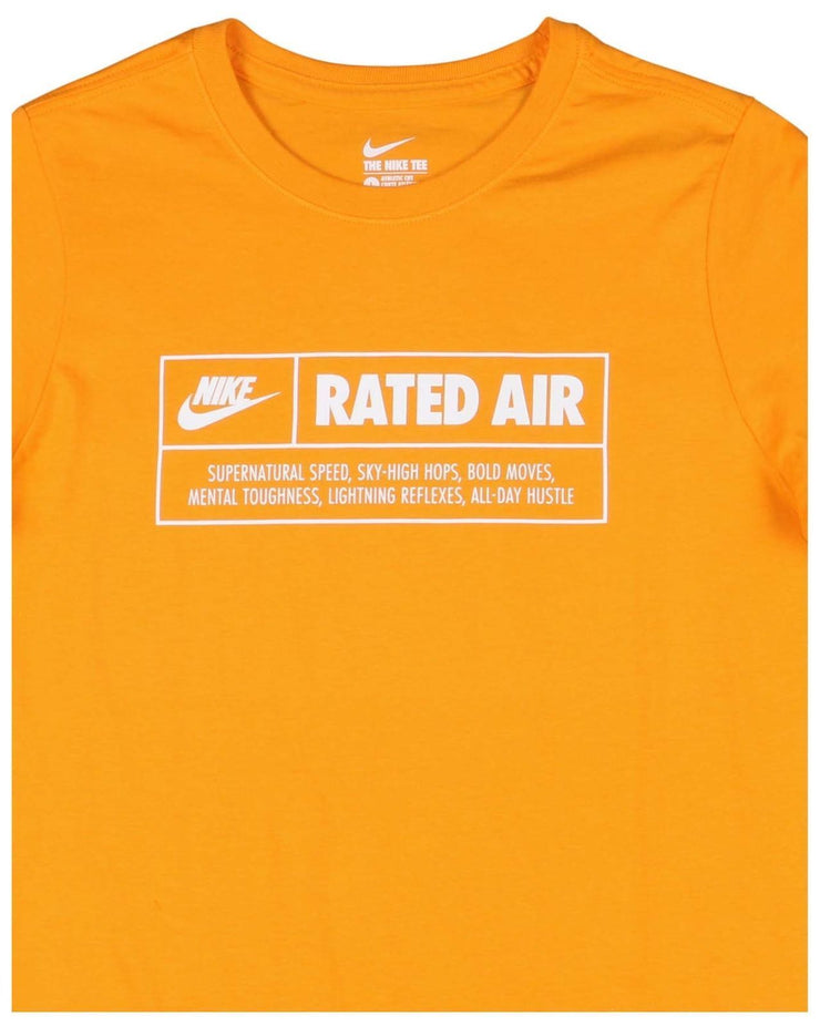 Nike Big Boys'  Rated Air Sport Casual T-Shirt-Hyper Orange