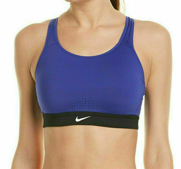 Nike Impact High-Support Sports Bra Blue Black CD7139-403 Multiple Sizes