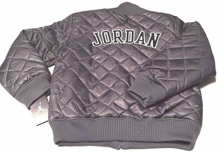 NIKE JORDAN QUILTED CITY OF FLIGHT KIDS JACKET GREY 959598-783