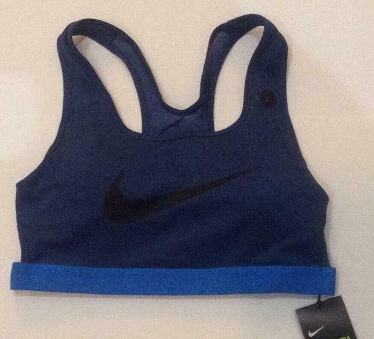 NIKE Womens Classic Pad Bra Extra Large Navy Blue CJ1389 469