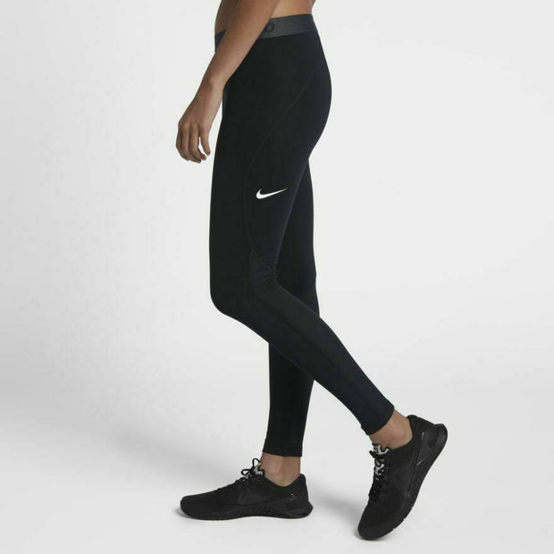 Nike Women's Pro Warm Mid-Rise Black Training Tights CJ5718-010 Size XS-L