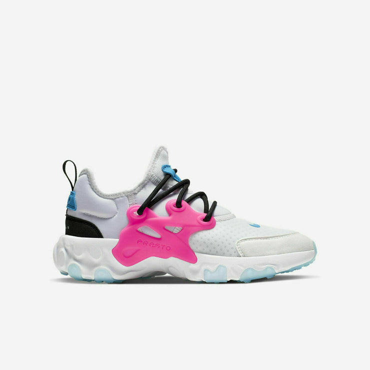 Nike Presto React GS White Hyper Pink Blue Youth/Women Running Shoe BQ4002-101