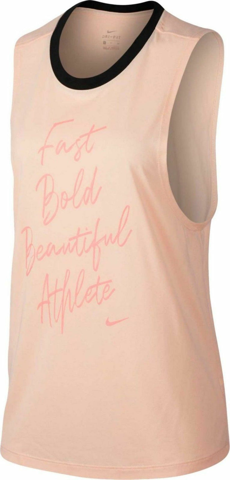 Nike Women's Dry Legend Muscle Tank Crimson Tint AO8726-814 NWT