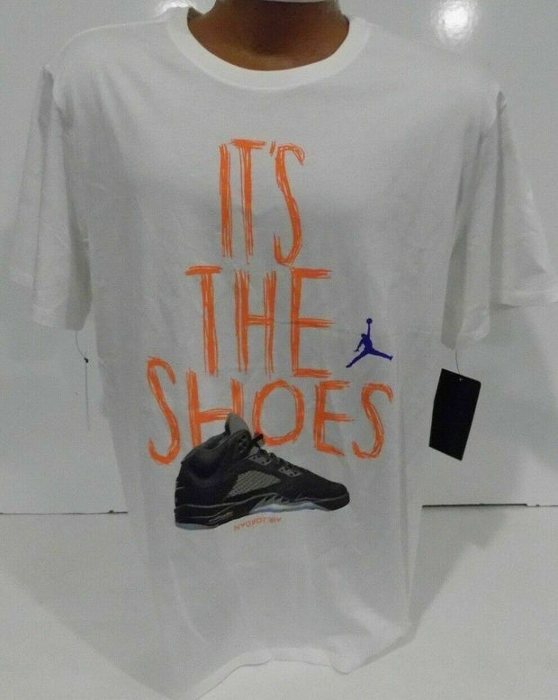 Nike Air Jordan IT'S THE SHOES T-Shirt Men's White AA1883-133 NEW