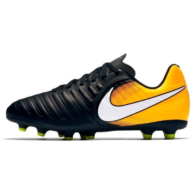 NIB NIKE JR TIEMPO RIO IV (FG) Football Boot 897731-008 Black/Orange MULTI SIZE