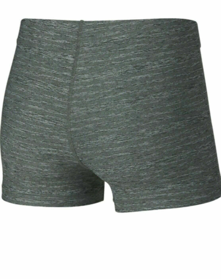 NWT NIKE PRO Women's Dri-Fit Training Shorts Heather Grey/Green 889584