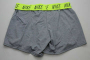 Nike Dri-Fit Training Shorts Grey/Volt Womens Size S-M New with Tags 890470 065