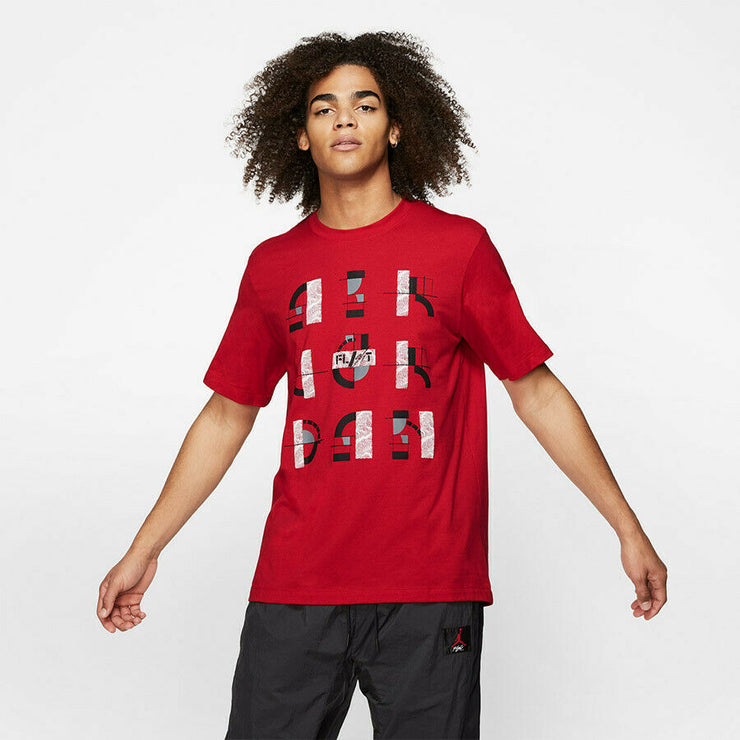 JORDAN MEN'S JORDAN LEGACY AJ4 TEE (UNIVERSITY RED)