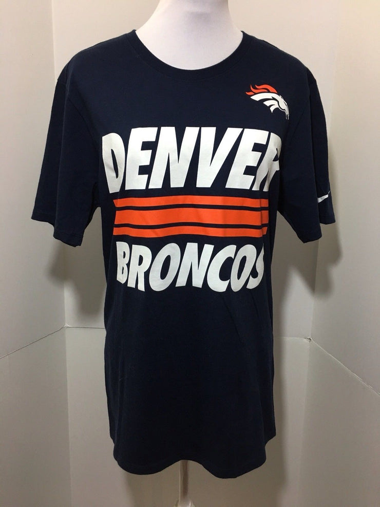 Nike Denver Broncos Team Stripe Navy T-Shirt Youth Small