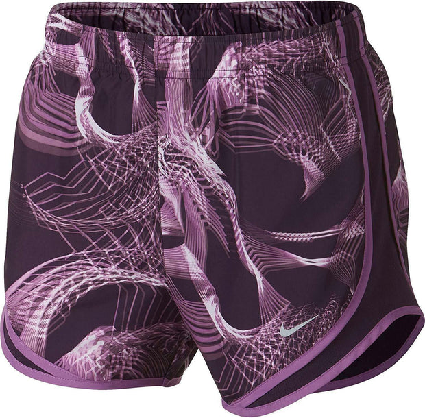 NIKE Women Dry Tempo Chemistry Printed Running Shorts 890417-525