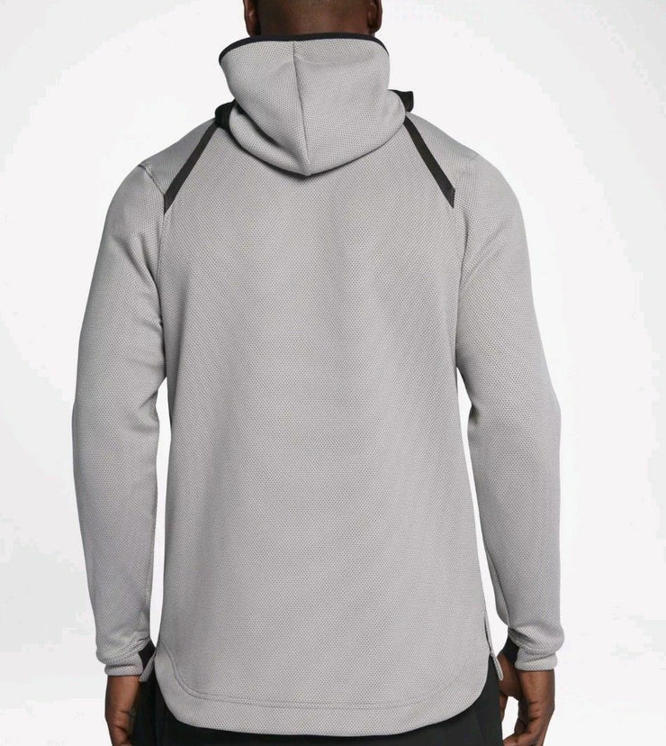 Nike Men's Therma Flex Showtime Zip Basketball Hoodie in White for