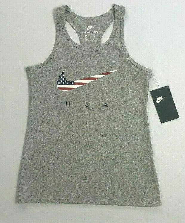 Girls Youth Nike The Nike Tee USA Stars & Stripes Swoosh Tank Top Multiple Sizes