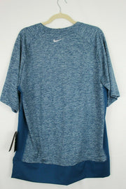 Nike Element Short Sleeve Running Shirt Blue Mens 922435-474 NWT Multiple Sizes