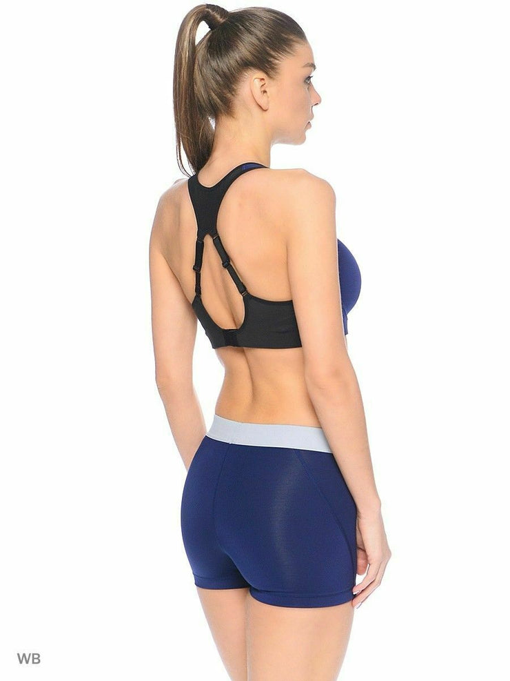 Nike PRO RIVAL HIGH SUPPORT Sports Bra NEW $70 805553 465 Dk Blue Black