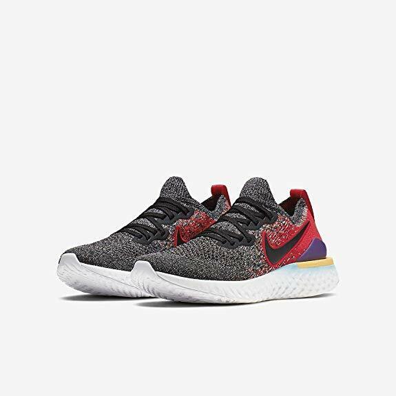 Nike Epic React Flyknit 2 (GS) Multi Size Black/Black/Hyper Jade AQ3243 007