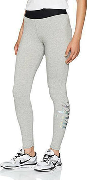 Nike Sportswear Women's  Grey/Metallic High Wait Legging (BQ6766-063) XS/S/M/L