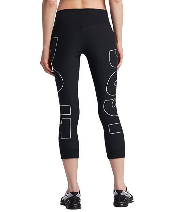 Nike Power Women's JUST DO IT Tight Fit Capri Leggings AH6756 010