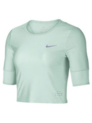 Nike Run Division Women’s Short Sleeve Running 923407 006 Ice Blue Multi Size