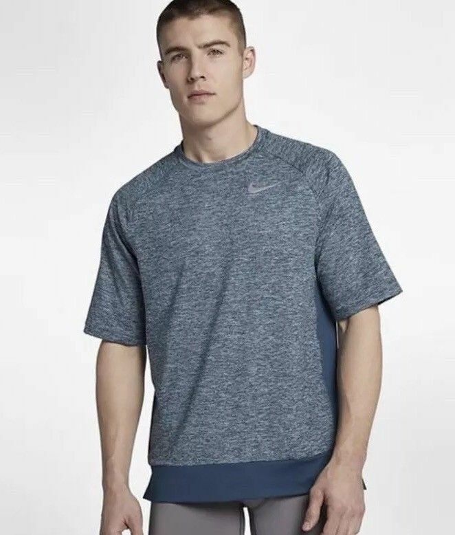 Nike Element Short Sleeve Running Shirt Blue Mens 922435-474 NWT Multiple Sizes