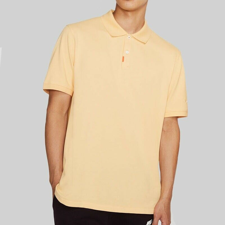 The Nike Polo Nike Golf Men's New AT6111-251 Yellow MSRP $65 Size L