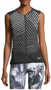 Nike Womens Aeroloft Flash Packable Down Running Vest Black/Reflective New