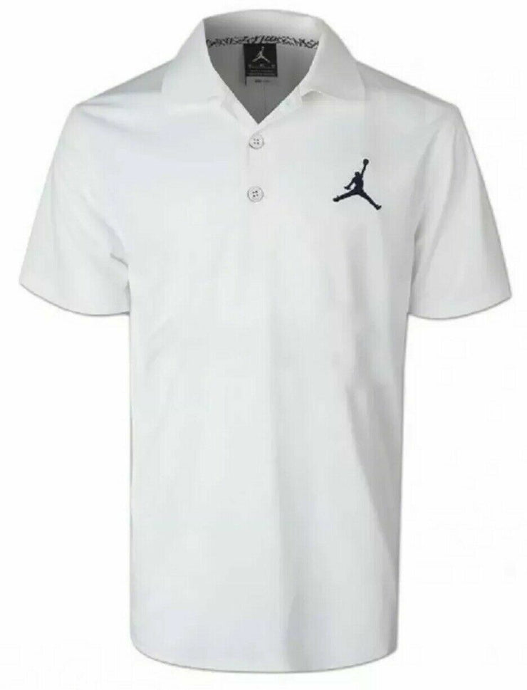 New Nike Court Dry Jordan Golf Polo Men's Large Basketball White 865856-100