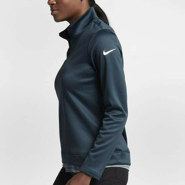 Nike Women's Therma Long-Sleeve Half-Zip Golf Top Armoury Navy/White 855506 454