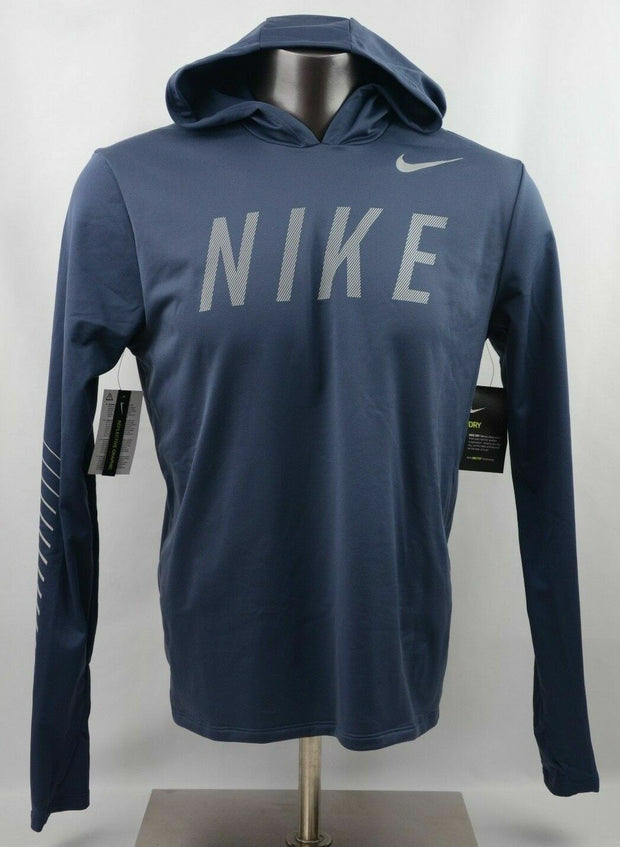 Nike Flash Miler Hoodie Blue Running Men's New with Tags AQ4849 471