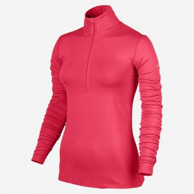 Nike Pro Warm Women's Lifestyle Top 803145 645 LIGHT FUSION RED SUNBLUSH