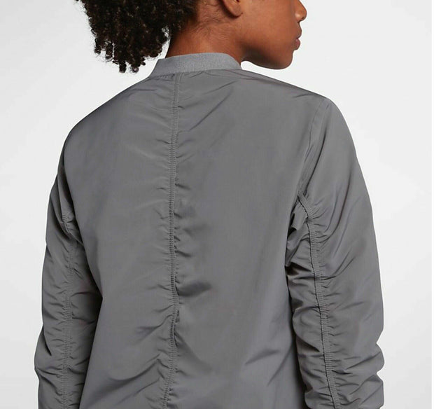 Nike Women's Shield Golf Bomber Jacket (Grey) Medium New 930153 036