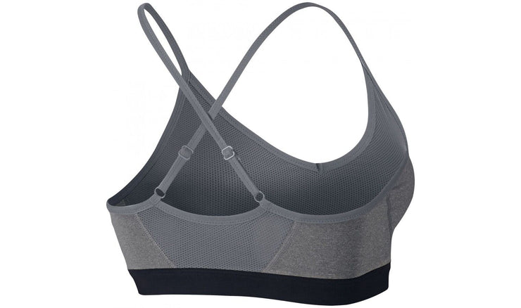 WOMENS NIKE TRAINING SPORTS BRA GRAY/BLACK SIZE 832104-091