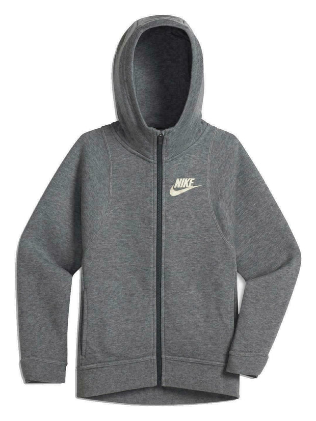 NIKE SPORTSWEAR MODERN HOODIE YOUTH GIRLS AT3346-091 CARBON HEATHER $60